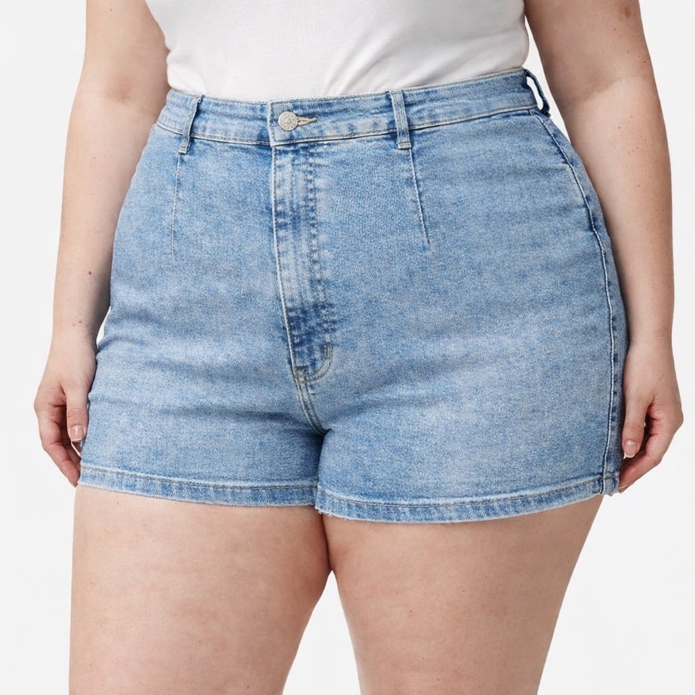 Wild Fable High Rise Denim Shorts Size 18 NWT Light Wash Jean Shorts